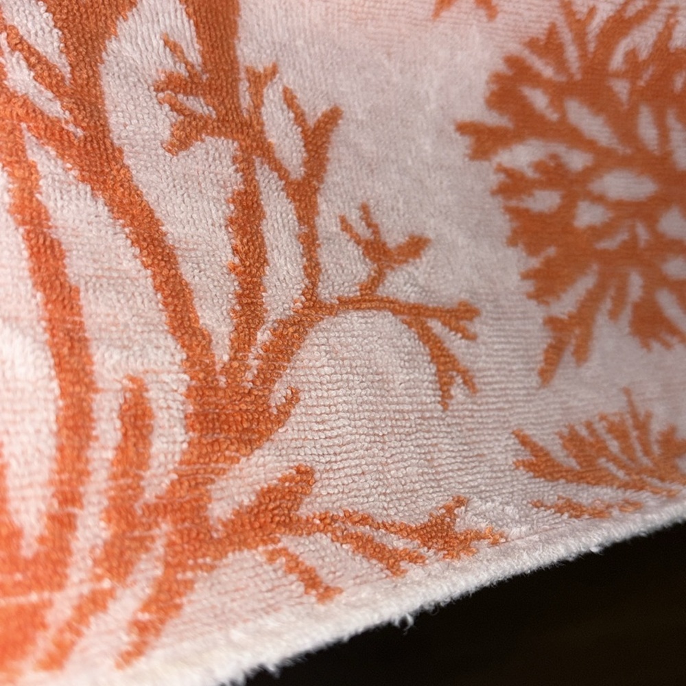 Pottery Barn Cotton Hand Towels (3) MUST SEE!    RARE Coral branches - Picture 11 of 14